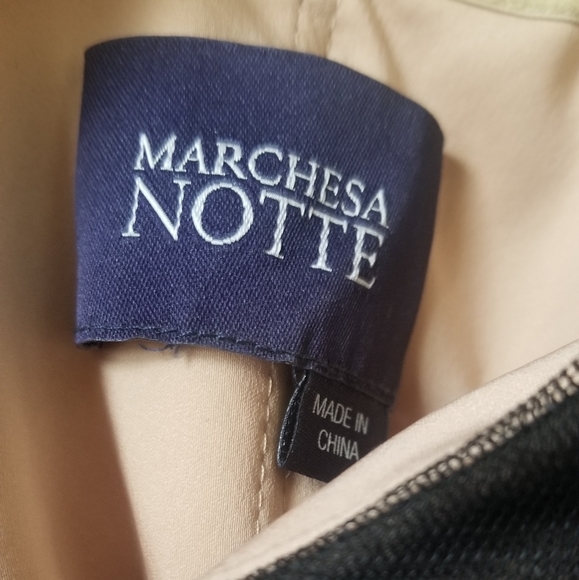 Marchesa Notte Tulle Strapless Dress - Picture 7 of 9